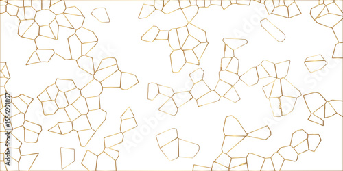 Abstract golden hexagon graphic ornament. arabian Stylish Seamless pattern on white background. Creative design. Design for book, notebook and calendar covers. high quality textile design, vector .	