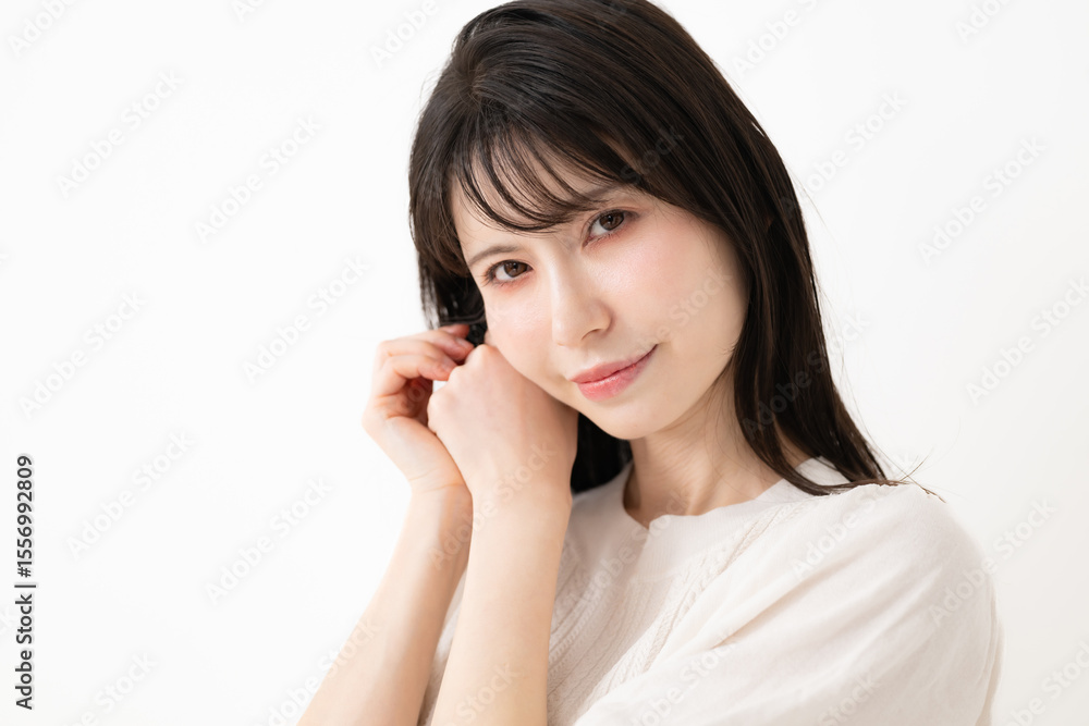 笑顔のミドル女性 笑顔のミドル女性