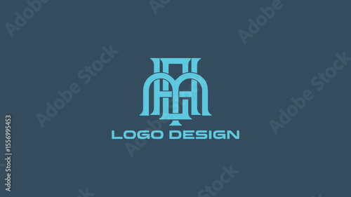 HMC Logo with Architectural Arch Motif – Suitable for Construction, Real Estate, or Heritage Branding
