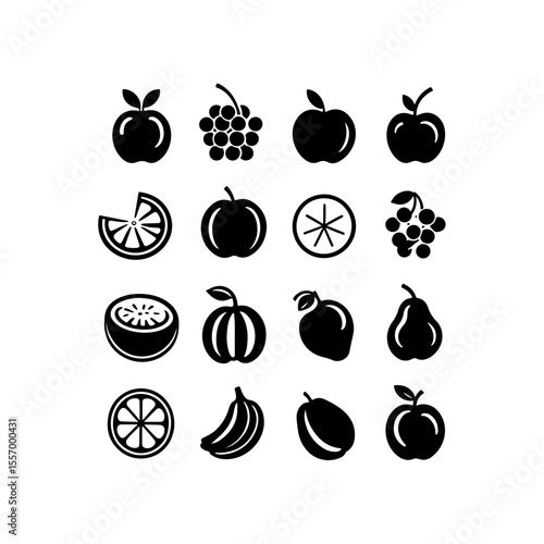 Silhouette design elements for design universal template, simple template design isolated on white background.
