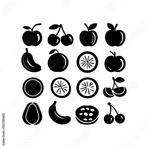 Silhouette design elements for design universal template, simple template design isolated on white background.