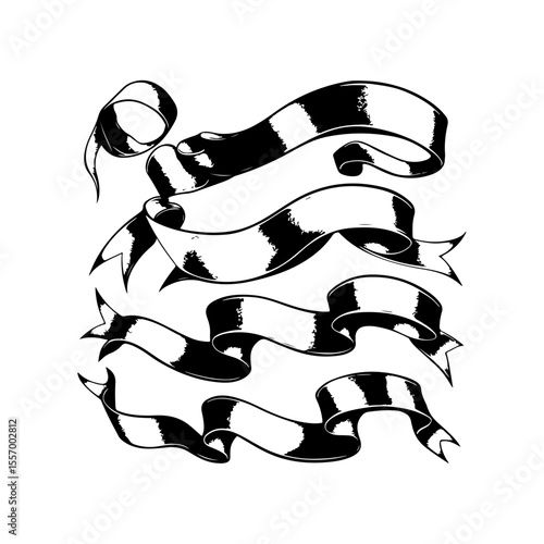 Silhouette design elements for design universal template, simple template design isolated on white background.