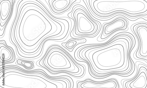 Seamless Topographic Contour Lines Background – Terrain Map for Outdoor Design