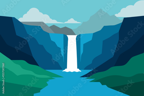 Mountain landscape with a serene lake, majestic peaks, and a clear sky reflecting the surrounding nature