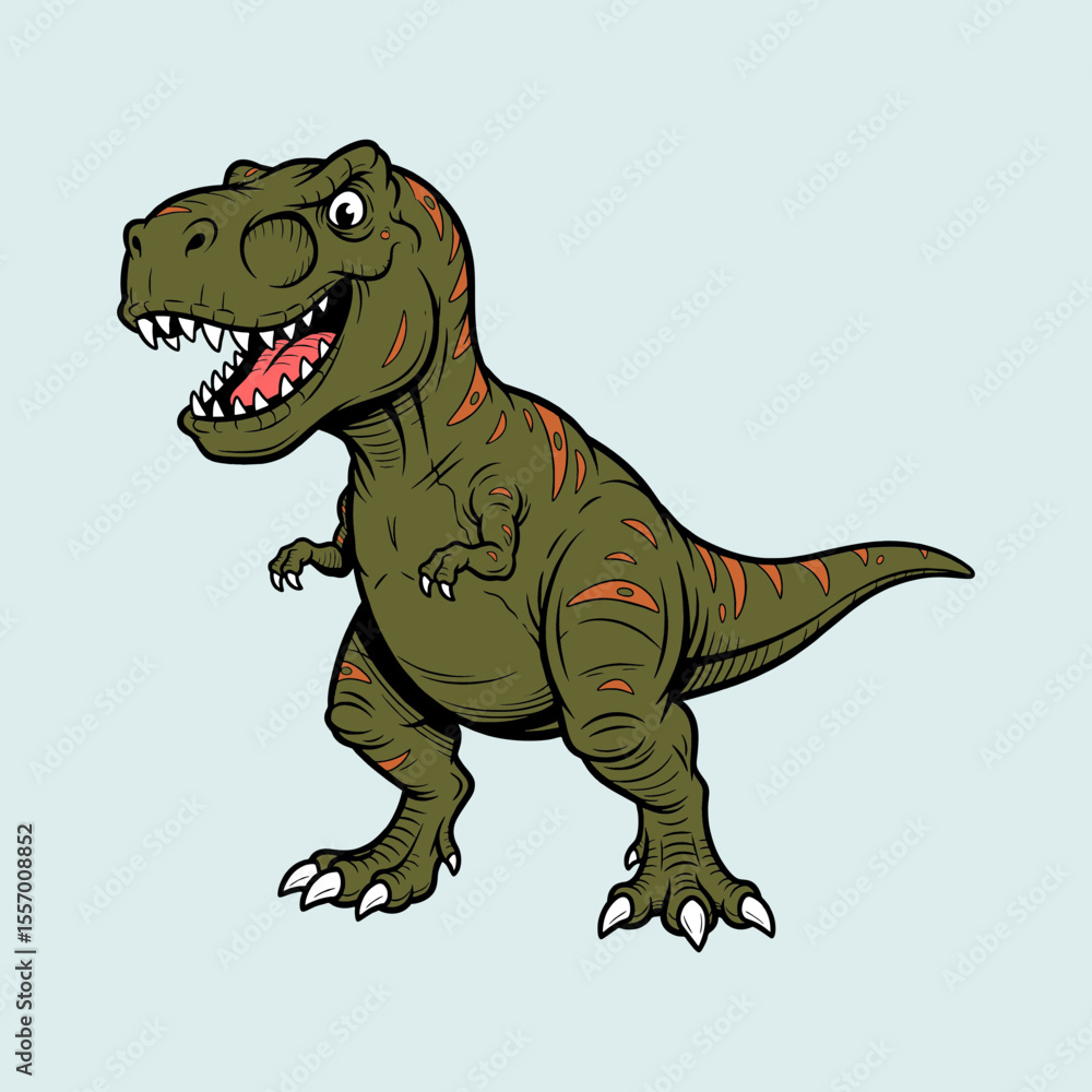 Fototapeta premium tyrannosaurus dinosaur vector illustration