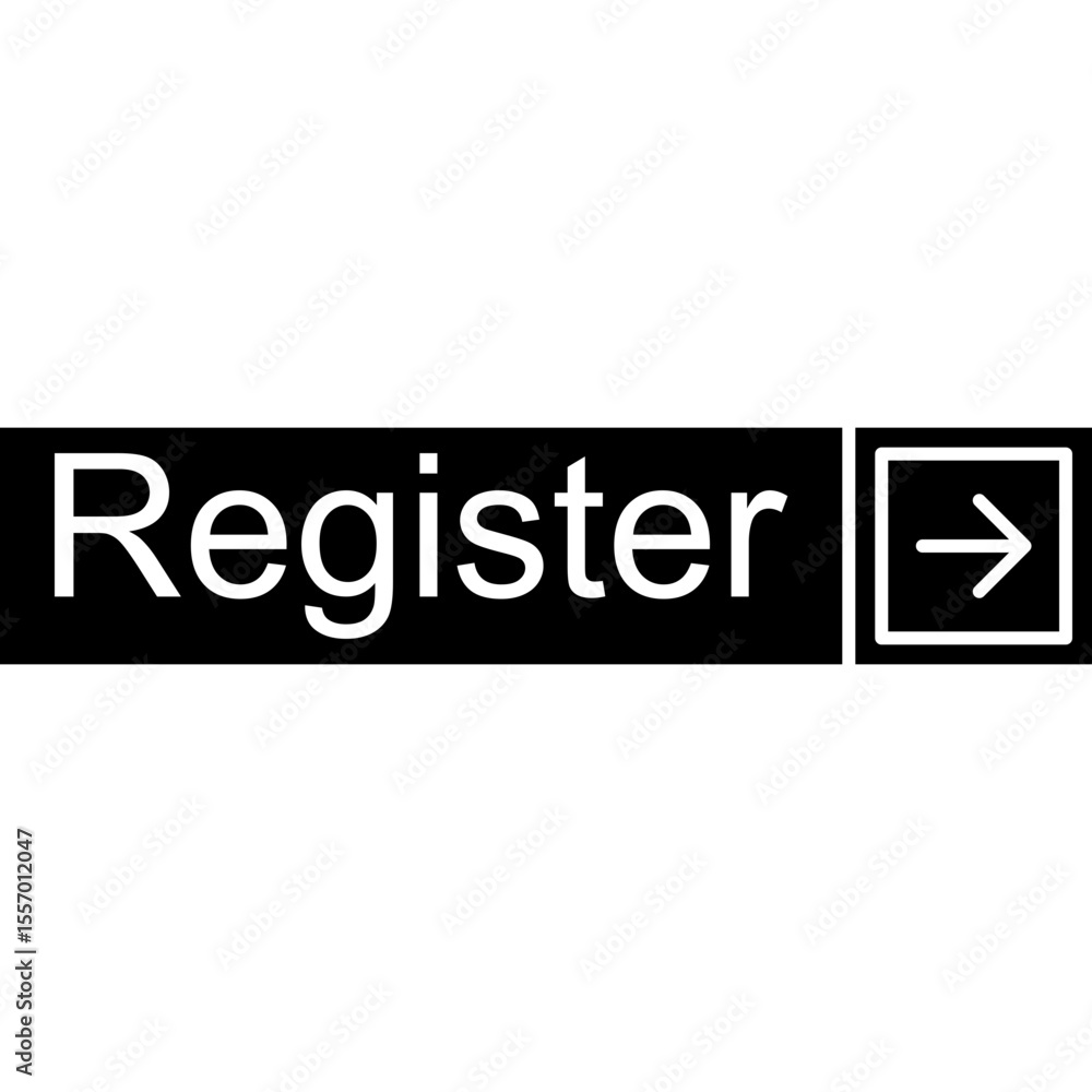 Obraz premium Register Vector Icon