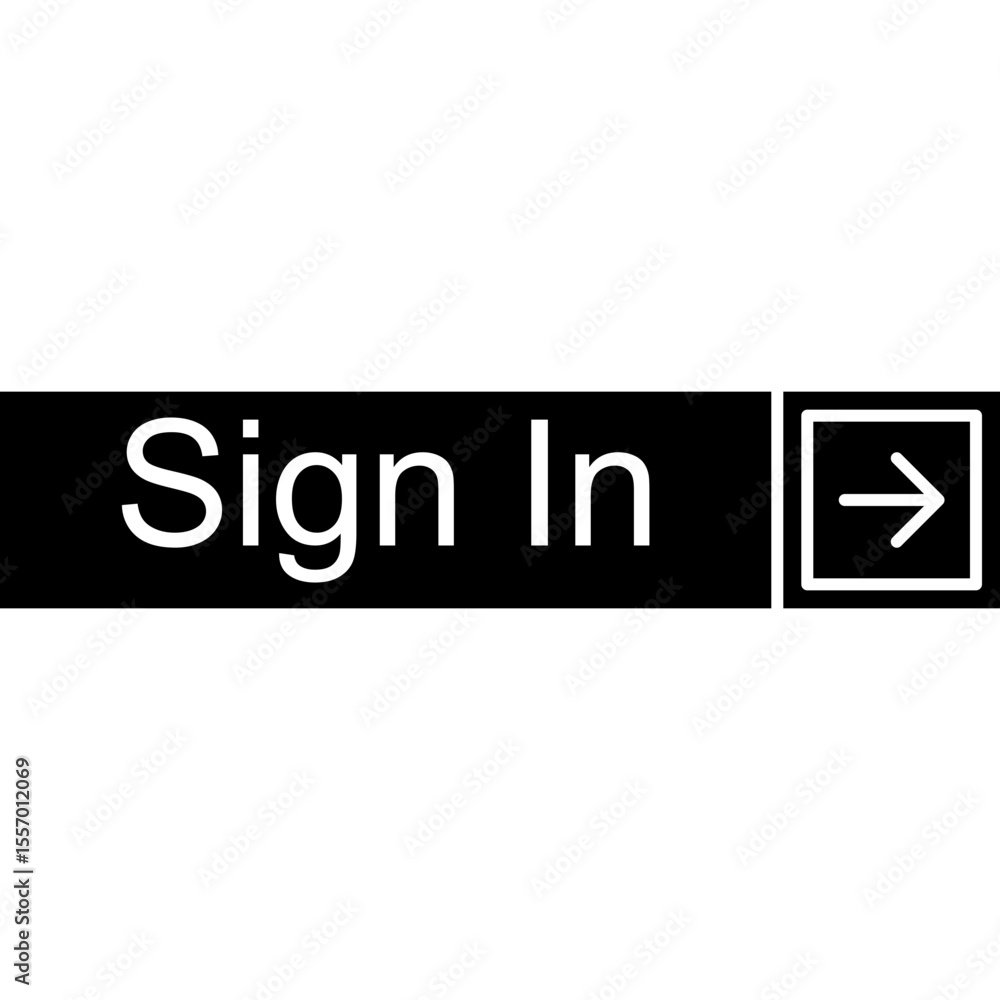 Obraz premium Sign In Vector Icon