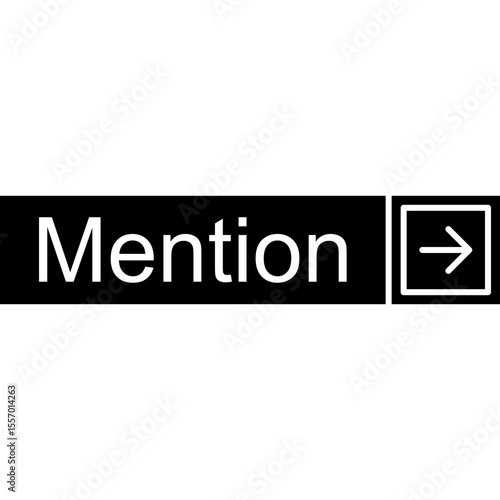 Mention Vector Icon