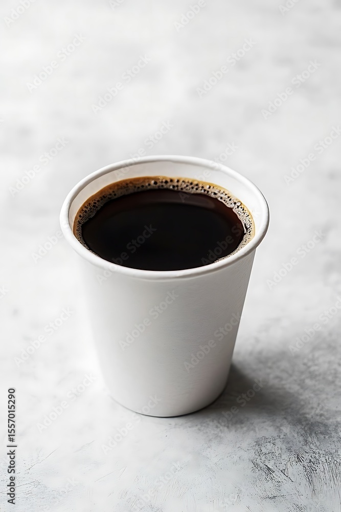 Black Coffee in Paper Cup. (4) Black Coffee in Paper Cup. (4)