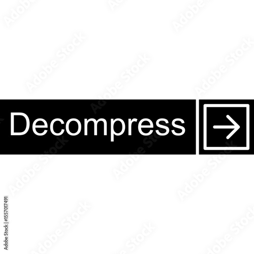 Decompress Vector Icon