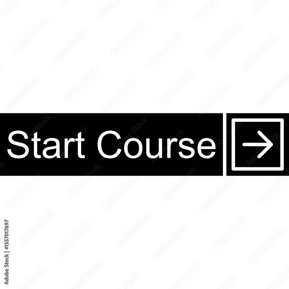 Fototapeta premium Start Course Vector Icon