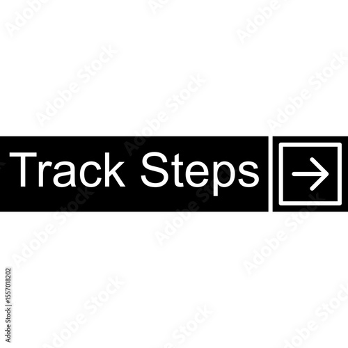 Track Steps Vector Icon