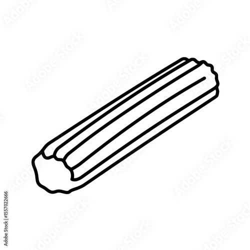 Bolt: A minimalist, high-contrast line drawing showcases a bolt. A staple in construction, and mechanical assemblies.