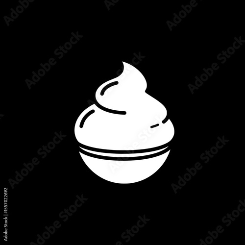 Creamy Delight: A delectable cupcake with fluffy swirls of frosting, a symbol of sweetness and indulgence.