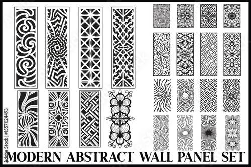 Modern Abstract Wall Panel Bundle
