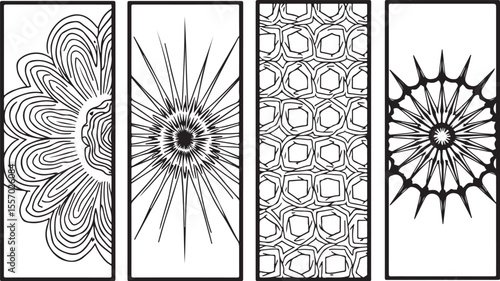 Modern Abstract Wall Panel Bundle

