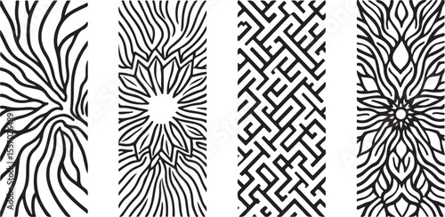 Modern Abstract Wall Panel Bundle
