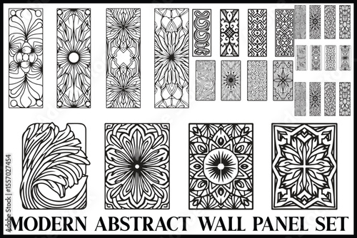 Modern Abstract Wall Panel Bundle
