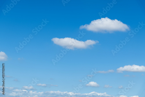 Tableau sur toile Blue sky with few clouds