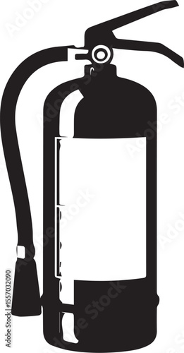 Gas pump and fire extinguisher vector illustration on white background