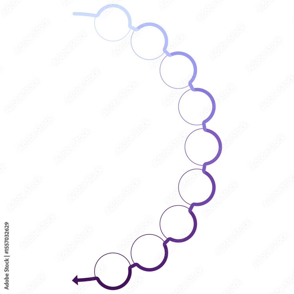 Obraz premium 9 process infographic.