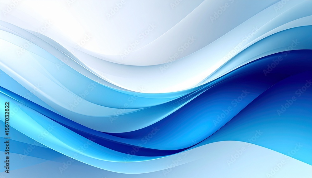 Fototapeta premium 水色と白のアブストラクト背景3