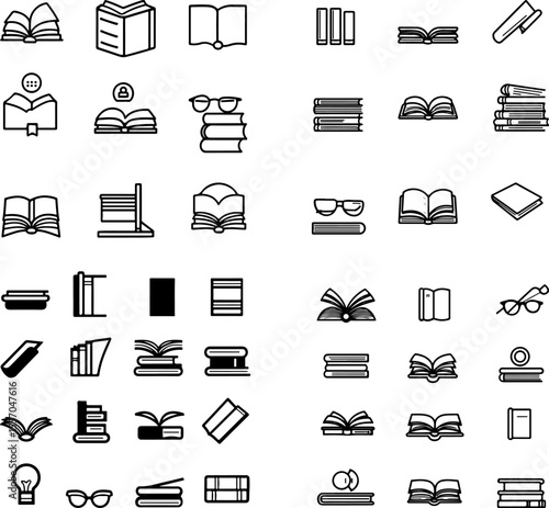 book icon open book icon closed book icon reading icon library icon literature icon novel icon textbook icon e-book icon storybook icon education icon knowledge icon study icon learni
