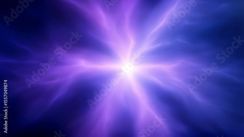 Wallpaper Mural Nebula Swirls Forming Heart Shape with Purple Energy Torontodigital.ca