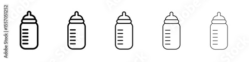 baby sippy icon vector outline symbol or illustration