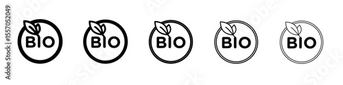 Bio vector icon vector outline symbol or illustration