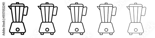 Blender icon vector outline symbol or illustration