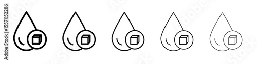 blood glucose icon vector outline symbol or illustration