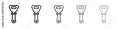 bottle opener icon vector outline symbol or illustration