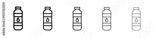 Bottle icon vector outline symbol or illustration