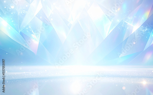 水色の綺麗なキラキラ背景素材