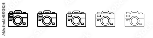 camera icon vector outline symbol or illustration