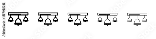 ceiling spotlight icon vector outline symbol or illustration