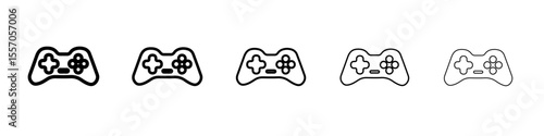 console icon vector outline symbol or illustration