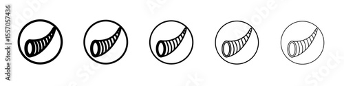 cornucopia icon vector outline symbol or illustration