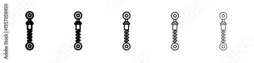 damper icon vector outline symbol or illustration