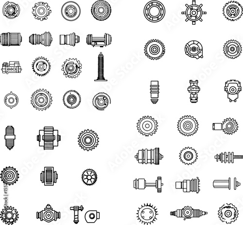 gearbox icon transmission icon gear system icon automotive gearbox icon mechanical gearbox icon manual transmission icon automatic transmission icon shift gear icon gear shift icon ge