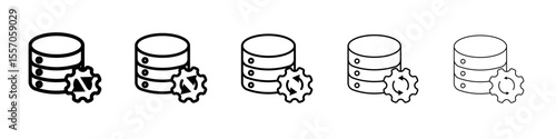 Data Recovery icon vector outline symbol or illustration
