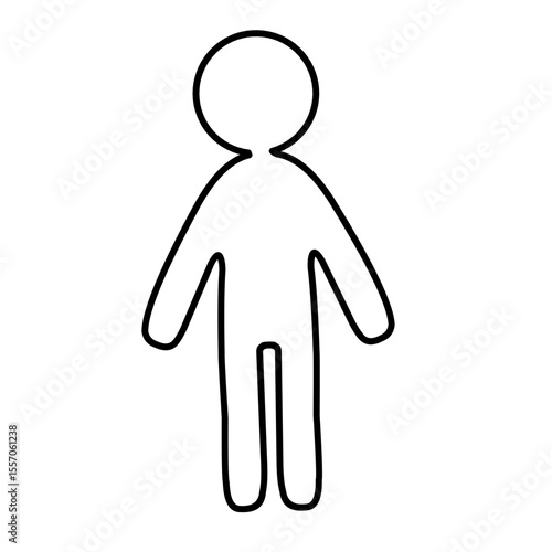  thin and fat body vector