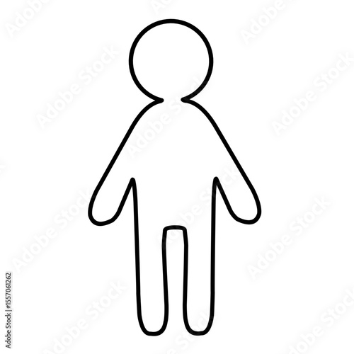  thin and fat body vector