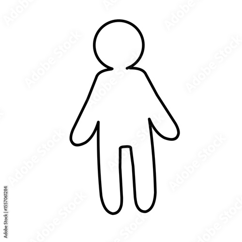  thin and fat body vector