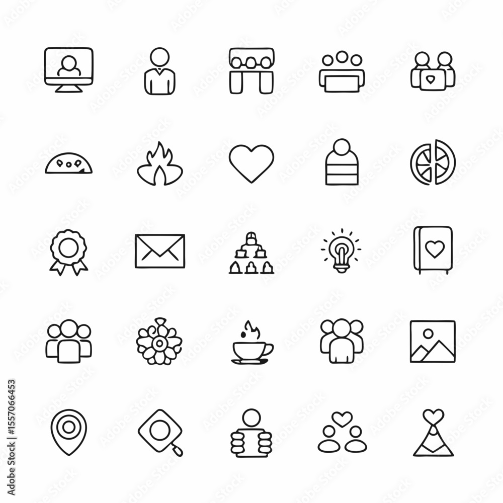 Fototapeta premium domain and hosting server icon set 