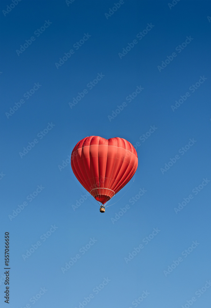 Fototapeta premium 애드벌륜, 열기구, 컨셉, 사랑의 날개, 날다, 하트, 사랑을 띄우다, 신혼, 사랑을 날리다, 구름위를 나는 사랑