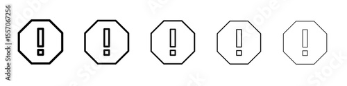 error icon vector outline symbol or illustration