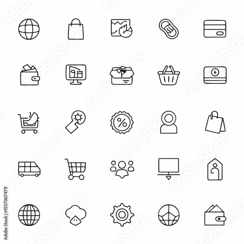 online business and e commerce icons    