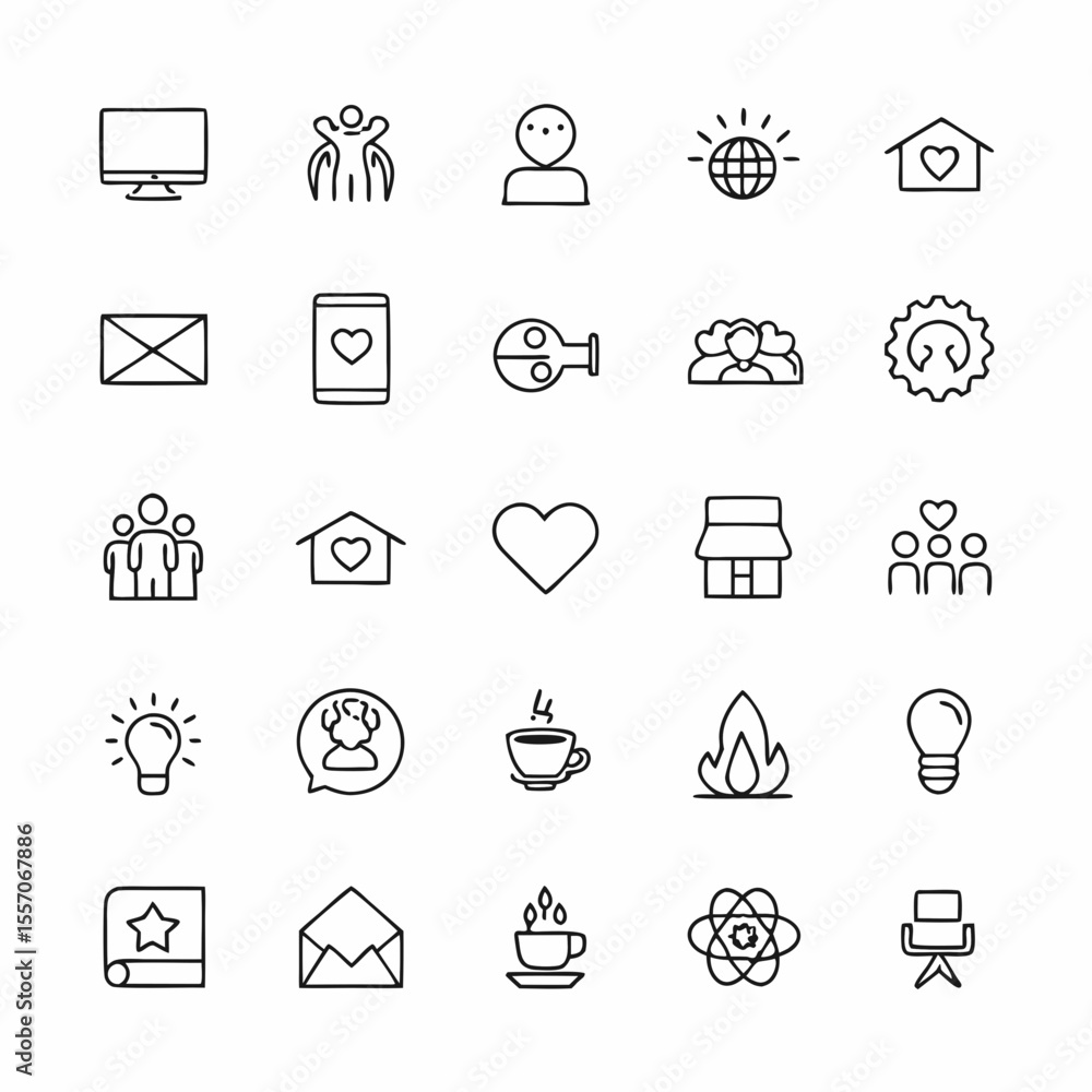 Fototapeta premium smart home hub and iot icons 